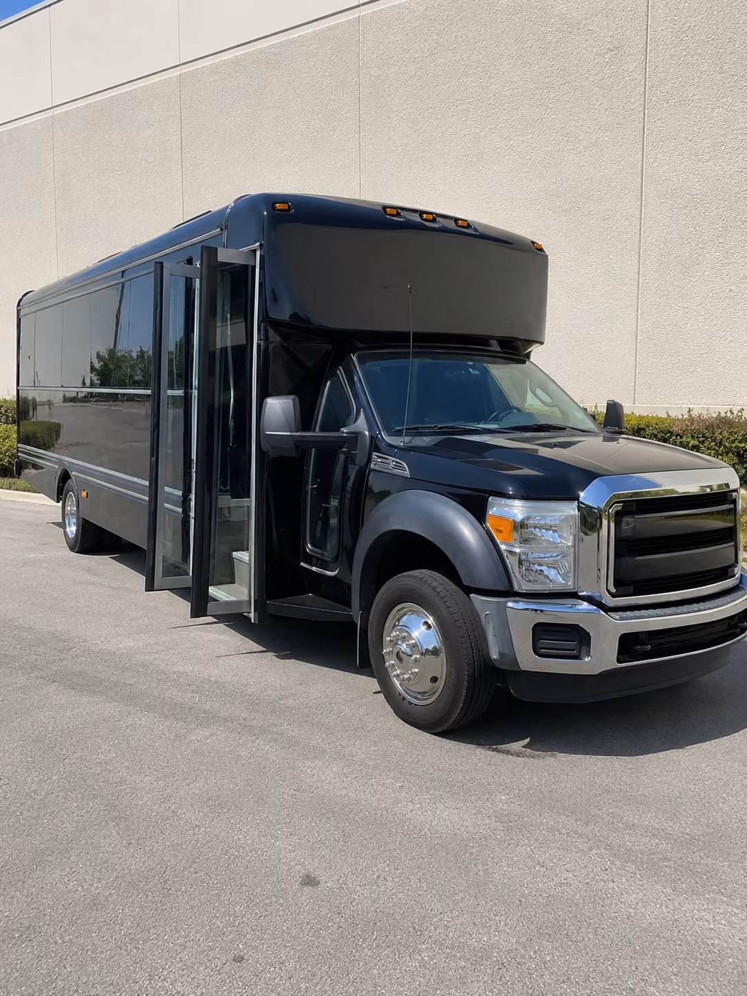 Passenger seating aboard a party bus rental serving Fort Lauderdale