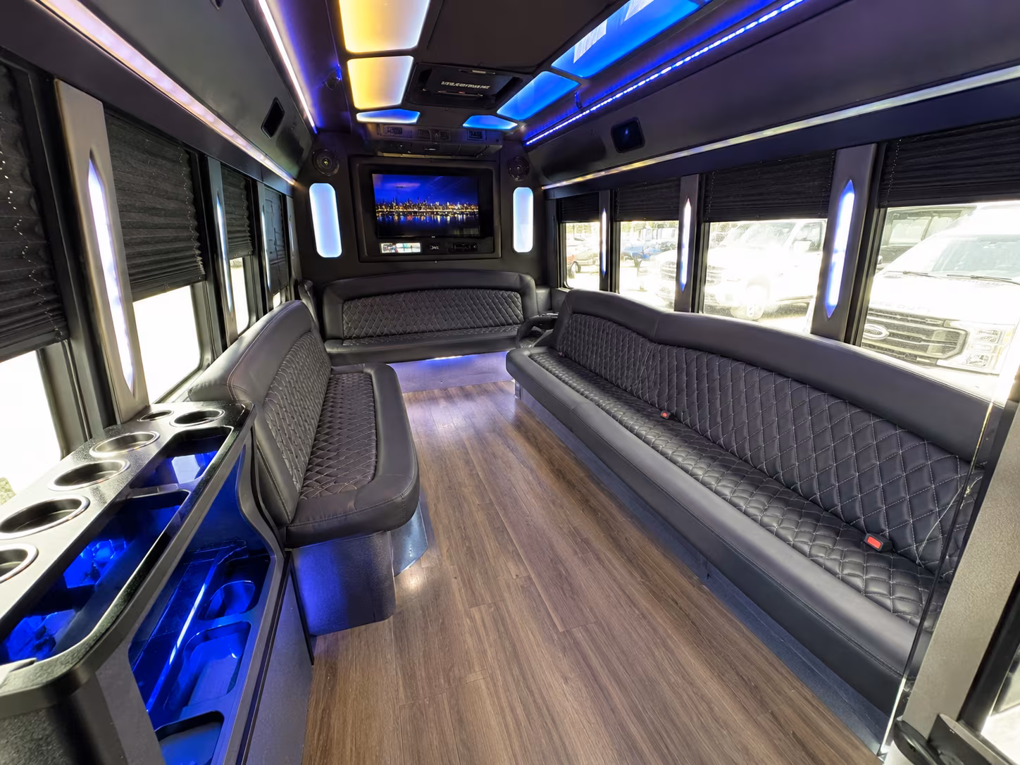 Fort Lauderdale Concert & Music Festival Transportation party bus interior