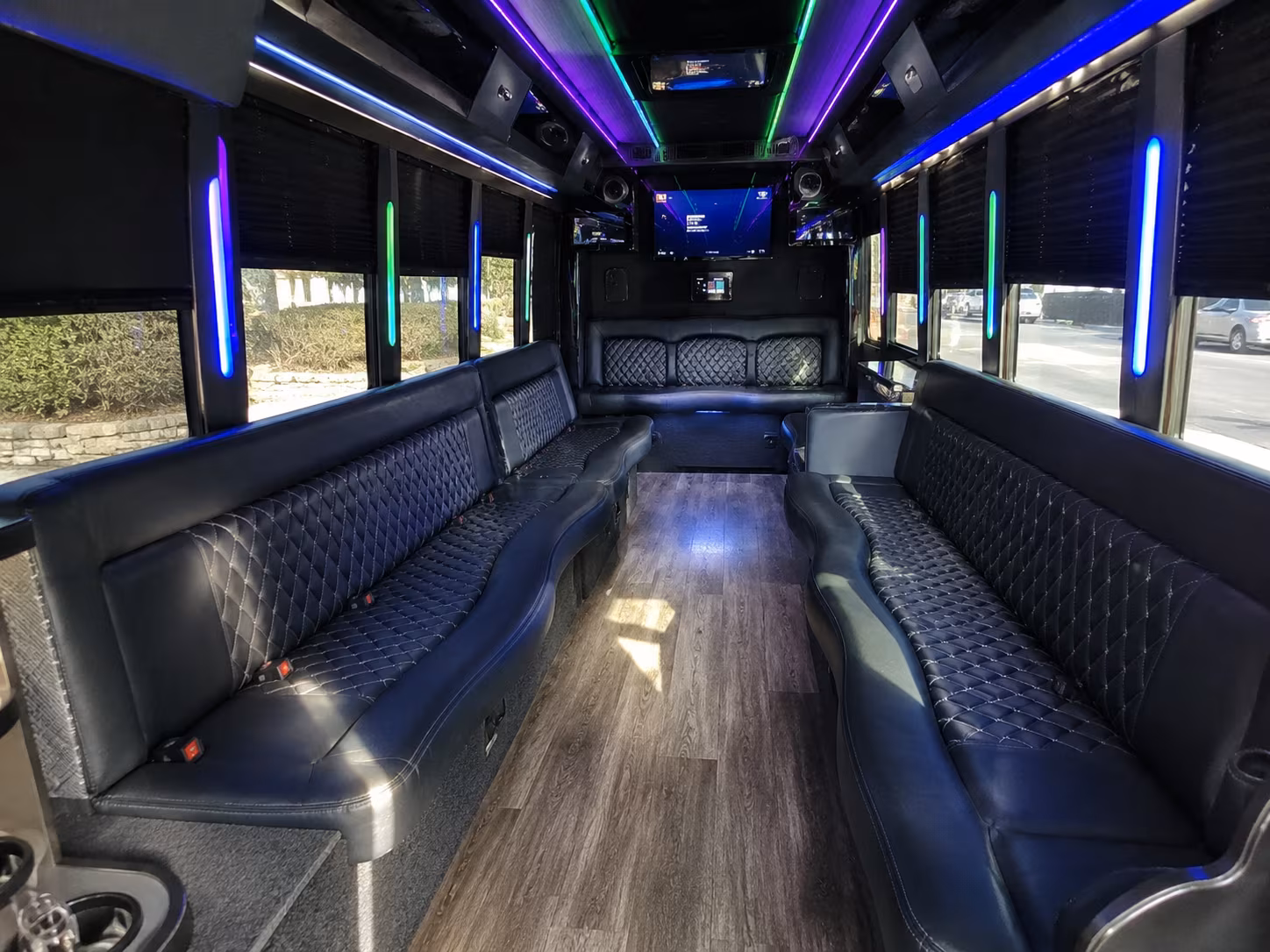 Fort Lauderdale Prom & Homecoming Transportation party bus exterior