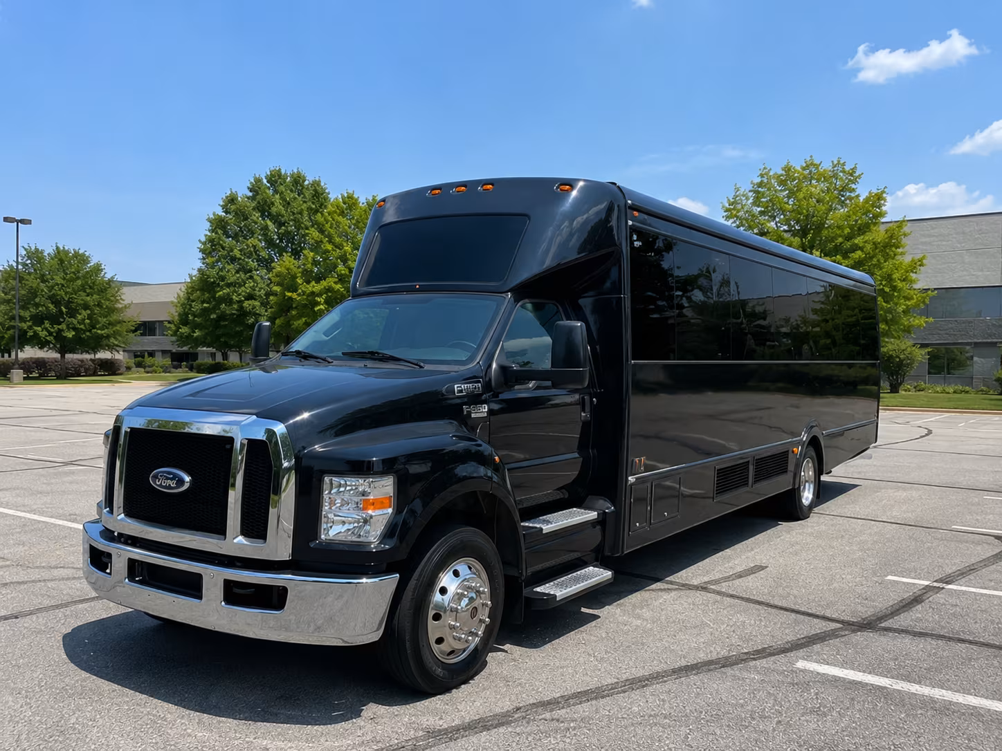 Fort Lauderdale Sporting Event Transportation party bus exterior