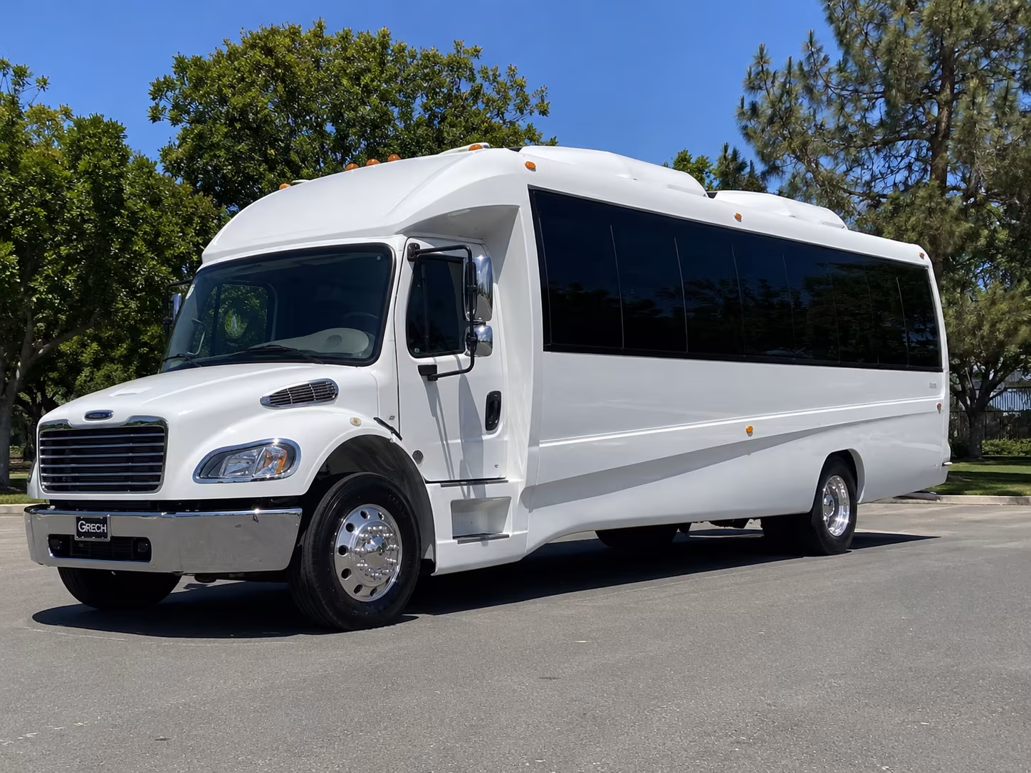 Fort Lauderdale Wedding Transportation party bus exterior
