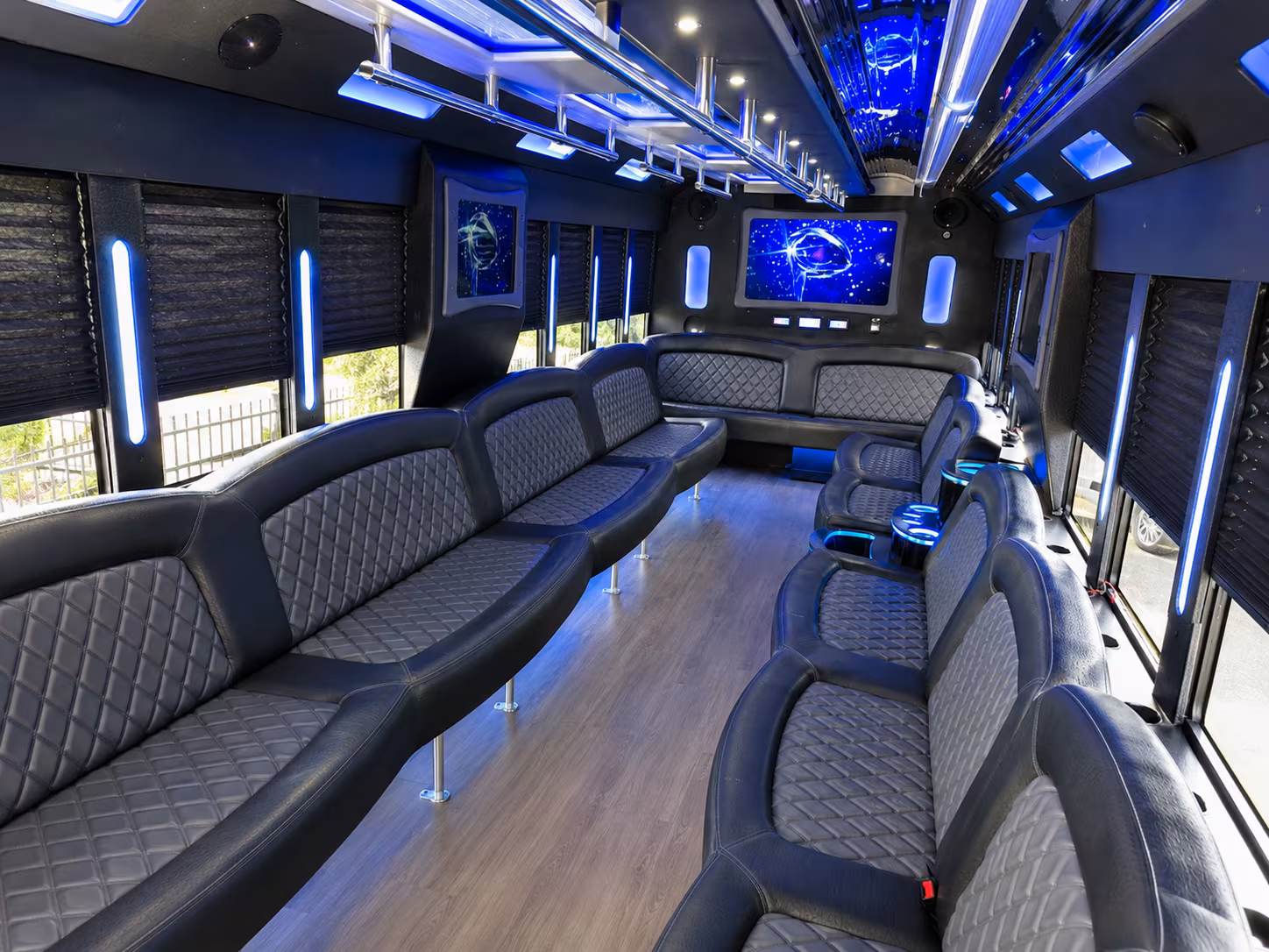 Fort Lauderdale Wedding Transportation onboard seating