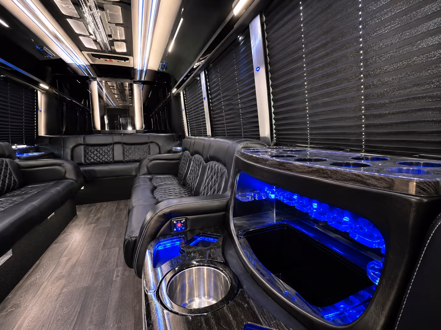 Fort Lauderdale Winery Tour & Pub Crawl Transportation party bus exterior