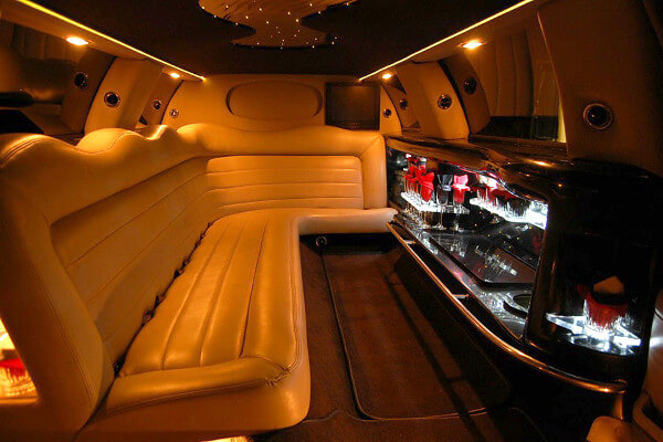 Bradenton black limo interior