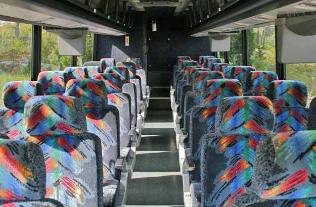 charter bus rental Spring Hill interior