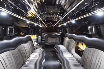 white hummer limo interior Bradenton